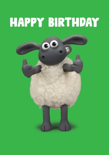 Shaun the Sheep Happy Birthday Hug Greetings Card